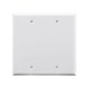 2-Gang Blank Wall Plate, White