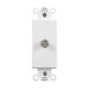 Décor Insert with F Coupler, White