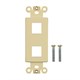Décor Insert for Keystone, 2 Hole, Ivory