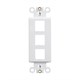 Décor Insert for Keystone, 3 Hole, White