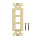 Décor Insert for Keystone, 3 Hole, Ivory