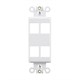 Décor Insert for Keystone, 4 Hole, White