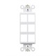 Décor Insert for Keystone, 6 Hole, White