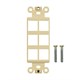 Décor Insert for Keystone, 6 Hole, Ivory