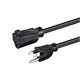 Monoprice Extension Cord - NEMA 5-15P to NEMA 5-15R, 14AWG, 15A, SJT, 120V, Black, 3ft