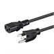 Monoprice Power Cord - NEMA 5-15P to IEC-320-C13, 18AWG, 10A, SVT, 125V, Black, 8ft