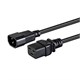 Monoprice Power Cord - IEC 60320 C19 to IEC 60320 C14, 14AWG, 15A, SJT, 100-250V, Black, 4ft