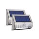 Albrillo LED Solar Lights Motion Sensor Security Light Cool White Waterproof Outdoor Lights x 2