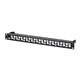 Monoprice 24 Port Blank Keystone UTP Patch Panel, 1U, with Wire Support Bar