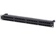 Monoprice 48 Port Cat6A UTP Patch Panel, 1U, Horizontal 180°, No Dustproof Cover, with Wire Support Bar