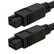 Monoprice 9-pin/9-pin BETA FireWire 800/FireWire 800 Cable, 6ft Black