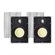 Monoprice Caliber Snap Lock In-Wall Speakers, 6.5in Fiber 2-Way (pair)