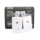 Monoprice HDMI Over Cat5e / Cat6 Extender Wall Plate (Pair) with Built-In Backward IR Channel, Single Port (1P), White (Open Box)