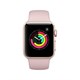 Apple - Apple Watch Series 3 (GPS), 38mm Gold Aluminum Case with Pink Sand Sport Band - Gold Aluminum