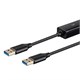 Monoprice USB Type-A to USB Type-A Data Link Cable, USB 3.0, 6ft, Black