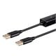 Monoprice USB Type-A to USB Type-A Data Link Cable, USB 2.0, 6ft, Black