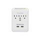 Monoprice 3 Outlet Power Surge Protector Wall Tap w/ 2 USB Ports 2.1A - 540 Joules (Open Box)(Limit 20 per Customer)