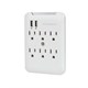 Monoprice 6 Outlet Power Surge Protector Wall Tap w/ 2 USB Ports 2.4A - 540 Joules (Open Box)