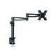Monoprice 3-Way Adjustable Tilting Desk Mount Bracket for 13~30in Monitors up to 33 lbs, Black (Open Box)