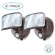 Home Zone Security Motion Sensor Activated Battery Powered LED Security Light 2 Pack (Battery Included)(Limit 20 per Customer)