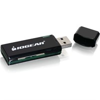 IOGEAR USB 3.0 Flash Card Reader - SD, SDXC, SDHC, microSD, microSDXC, microSDHC, MMCplus, Reduced Size MultiMediaCard (MMC), Microdrive, MultiMediaCard (MMC), MMCmobile, ... - USB 3.0External