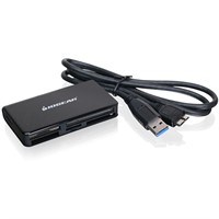 IOGEAR GFR381 59-in-1 USB 3.0 Flash Card Reader - 59-in-1 - CompactFlash Type I, CompactFlash Type II, Microdrive, SD, SDHC, miniSD, MultiMediaCard (MMC), MMCplus, Reduced Size MultiMediaCard (MMC), M