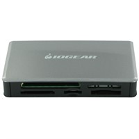 IOGEAR GFR281W6 56-in-1 Flash USB 2.0 Card Reader/Writer - 56-in-1 - CompactFlash Type I, CompactFlash Type II, Microdrive, SD, SDHC, miniSD, MultiMediaCard (MMC), MMCplus, Reduced Size MultiMediaCard