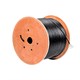 Monoprice Cat6 Ethernet Bulk Cable - Stranded, 550Mhz, UTP, Pure Bare Copper Wire, Outdoor, 23AWG, 1000ft, Black (Open Box)