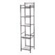 Mainstays 5 tiers Shelf Tower with Liner - Kitchen Living room office organizer Oil Rubbed Bronze 13" x 13" x 61.5"(Limit 20 per Customer)