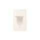 1-Gang Recessed Low Voltage Cable Wall Plate, White