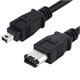 Monoprice IEEE-1394 FireWire i.LINK DV Cable 6P-4P M/M, 10ft (Black)