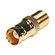 BNC Female to F Female Adapter - Gold Plated
