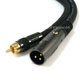 1.5ft Premier Series XLR Male to RCA Male Cable, 16AWG (Gold Plated)