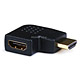 Monoprice HDMI® Right Angle Port Saver Adapter (Male to Female) - 270 Degree - Vertical Flat Right