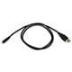 USB-A to Micro B 2.0 Cable - 5-Pin, 28/28AWG, Black, 3ft