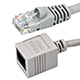 Cat5e Ethernet Patch Cable - Snagless RJ45, Stranded, 350Mhz, UTP, Pure Bare Copper Wire, Crossover, 24AWG, 8 inch, Gray
