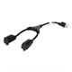 14inch 16AWG Power Cord Splitter Cable, 10A (NEMA 5-15P to 2x NEMA 5-15R)