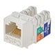 Cat5E Punch Down Keystone Jack - White