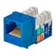 Cat6 Punch Down Keystone Jack - Blue