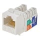 Cat6 Punch Down Keystone Jack - White