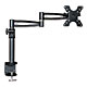 Monoprice 3-Way Adjustable Tilting Desk Mount Bracket for 13~30in Monitors up to 33 lbs, Black(Limit 20 per Customer)