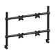 Monoprice Adjustable Tilting QUAD Desk Mount Bracket for 10~23in Monitors up to 33 lbs, Black