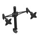Monoprice 3-Way Adjustable Tilting DUAL Desk Mount Bracket for 10~23in Monitors up to 33 lbs, Black