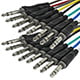 6 Meter (20ft) 8-Channel 1/4inch TRS Male to 1/4inch TRS Male Snake Cable