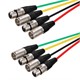 6 Meter (20ft) 4-Channel (2 upstream & 2 downstream) XLR Male to XLR Female Snake Cable