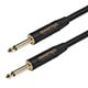 Monoprice 50ft. Cloth Series 1/4 inch T/S Male 20AWG Instrument Cable - Black & Gold