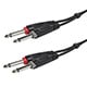 Monoprice 3 Meter (10ft) Dual 1/4inch TS Male Instrument Cable