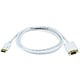 Monoprice 6ft 28AWG DisplayPort to VGA Cable - White