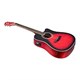 Idyllwild Foothill Acoustic Electric Guitar with Tuner, Pickup, and Gig Bag, Red Burst