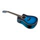 Idyllwild Foothill Acoustic Electric Guitar with Tuner, Pickup, and Gig Bag, Blue Burst